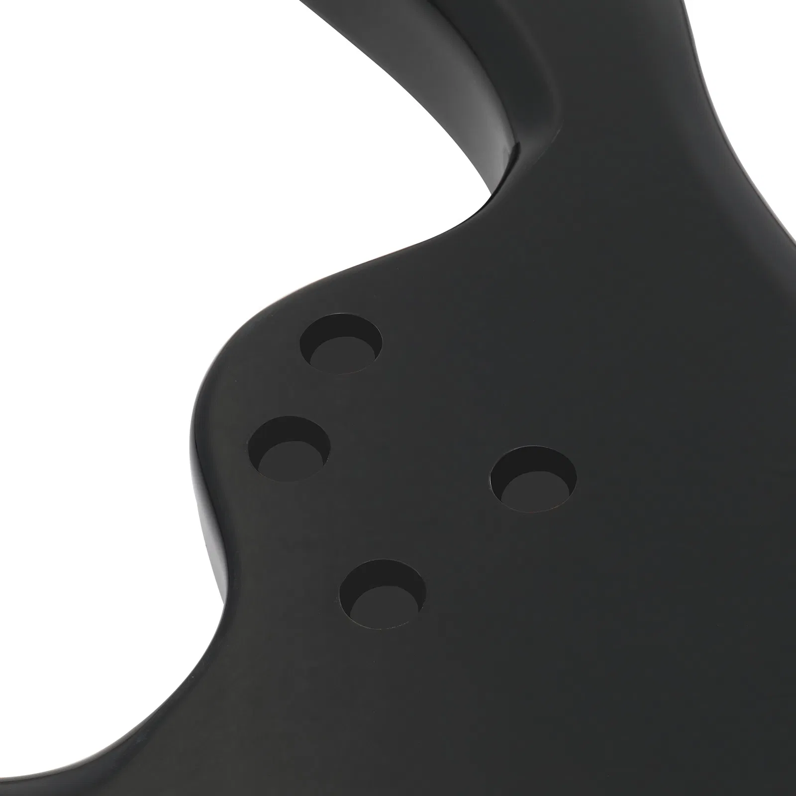 DIY 6 String Flame Shaped Style HSH Electric Guitar Kits with Mahogany Body, Maple Neck and Accessories Black photo 6