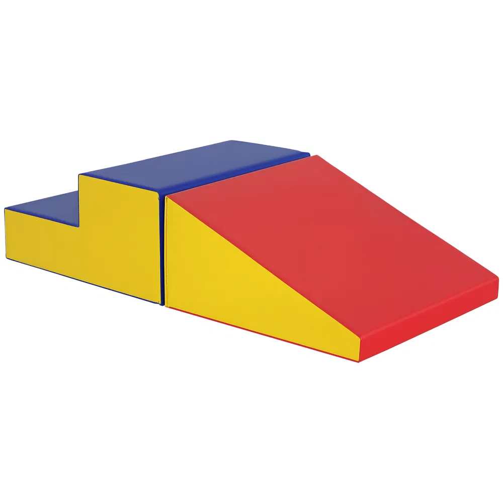 2-Piece Climb and Crawl Activity Soft Play Set, Secure Foam Blocks Playset for Toddler Preschooler Babies Indoor, Activity Structure Play Equipment, Multi-colour photo 2