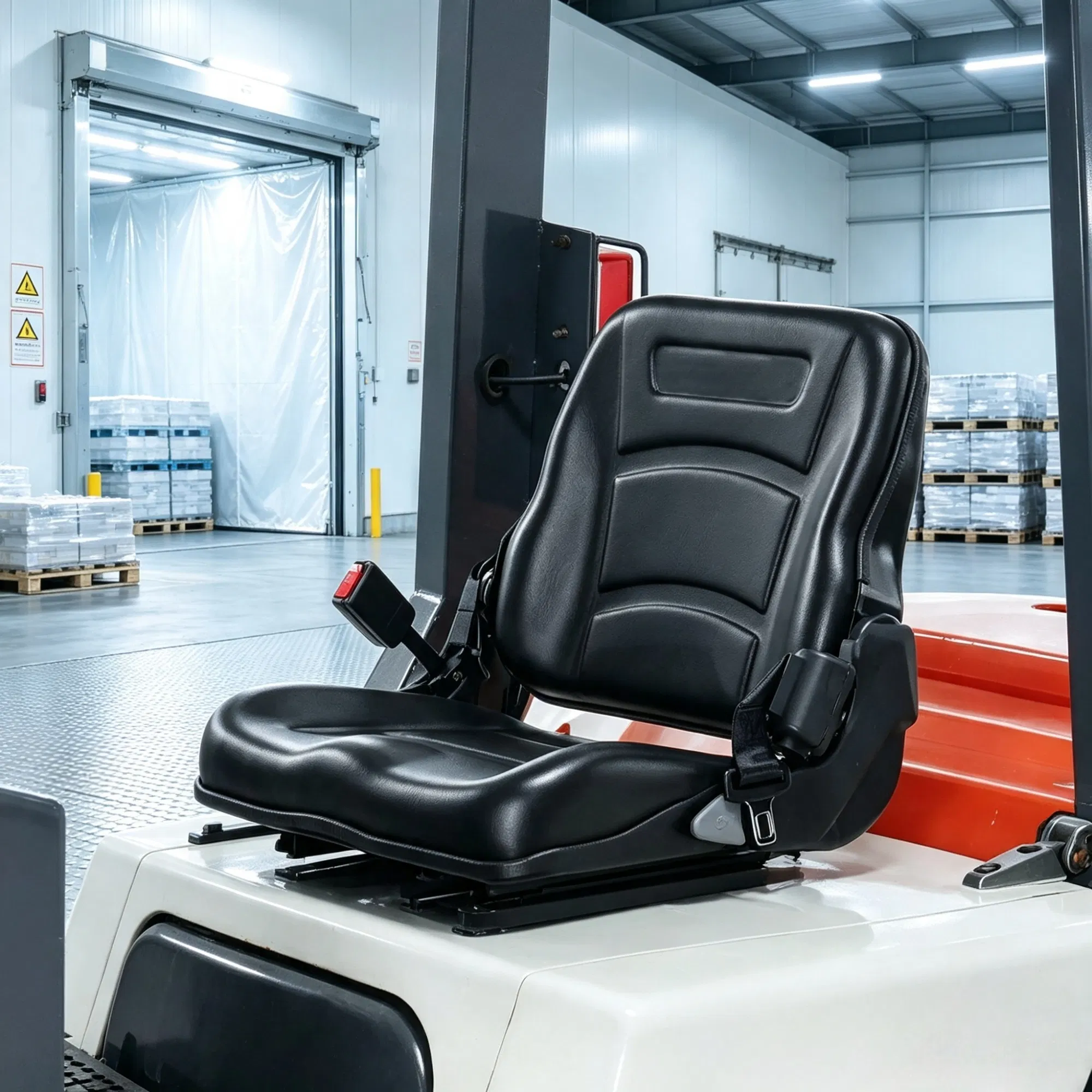Universal Forklift & Tractor Seat, Adjustable Back with Micro Switch, 6.3-13.4" Slot for Loader & Excavator photo 2