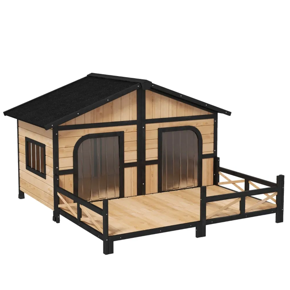 Dog House- Natural Wood photo 2