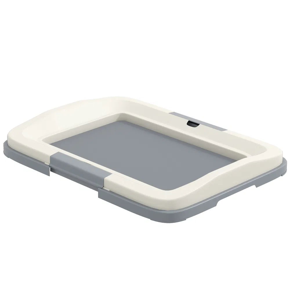 18" x 13" Pee Pad Holder, Dog Potty Tray for Indoor Outdoor, Easy to Clean Dog Training Toilet Pee Pad Tray, Grey photo 2