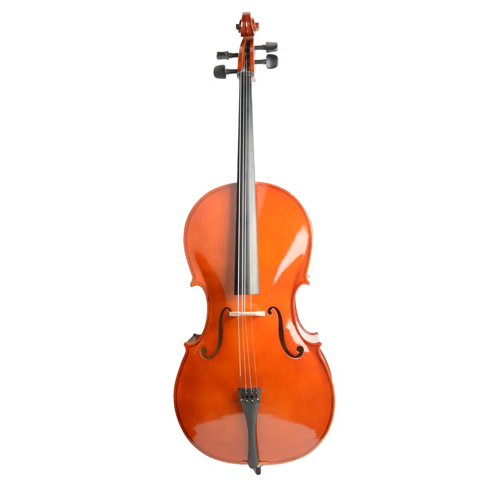 4/4 Retro Style Cello Case Bow Rosin photo 1