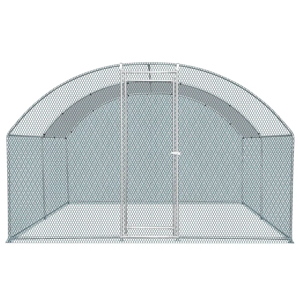 13 x 10 ft Large Metal Chicken Coop, Walk-in Poultry Cage Chicken Hen Run House with Waterproof Cover, Rabbits Cats Dogs Farm Pen for Outdoor Backyard Farm Garden photo 2