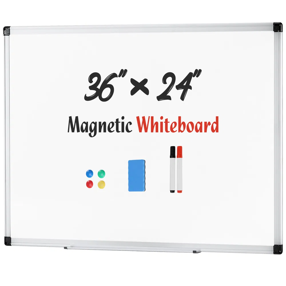 Magnetic Dry Erase Board, 36 X 24 Inches White Board for Home Office School,Sliver Reinforced Aluminum Frame photo 8