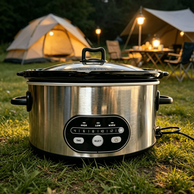 6/8 Quart Slow Cooker with 3 Cooking Settings, Non-Stick Ceramic Inner Pot, Dishwasher-Safe Lid, Multi-Functional Slow Cooker for Soups, Stews, Roast Chicken, Easy to Clean photo 2