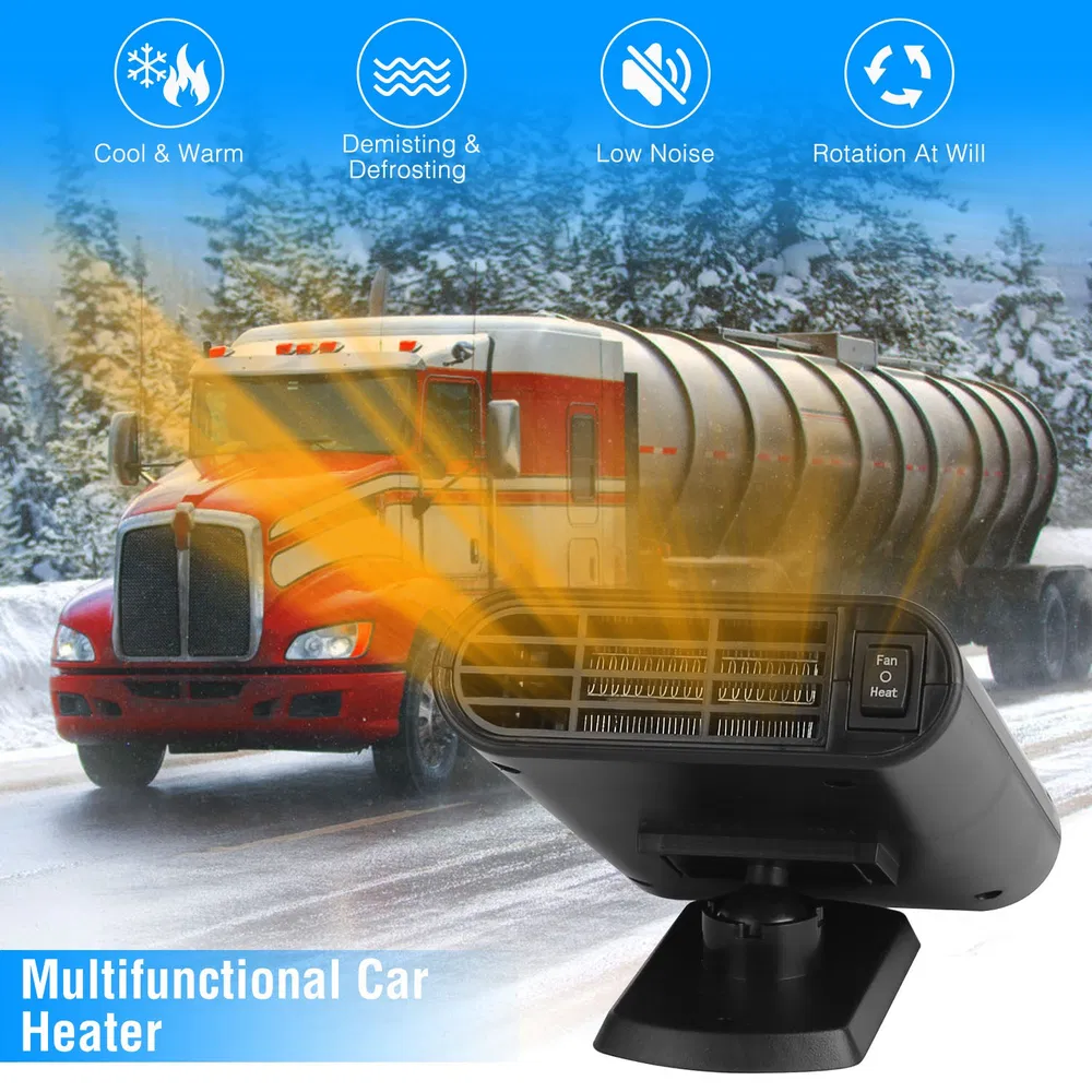 Car Truck Heater Fan - 200W Fast Heating, 360° Adjustable Angle, 24V, Defog Defrost for Travel Camping Transportation photo 2