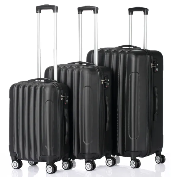 3-in-1 Multifunctional Large Capacity Traveling Storage Suitcase Black photo 2