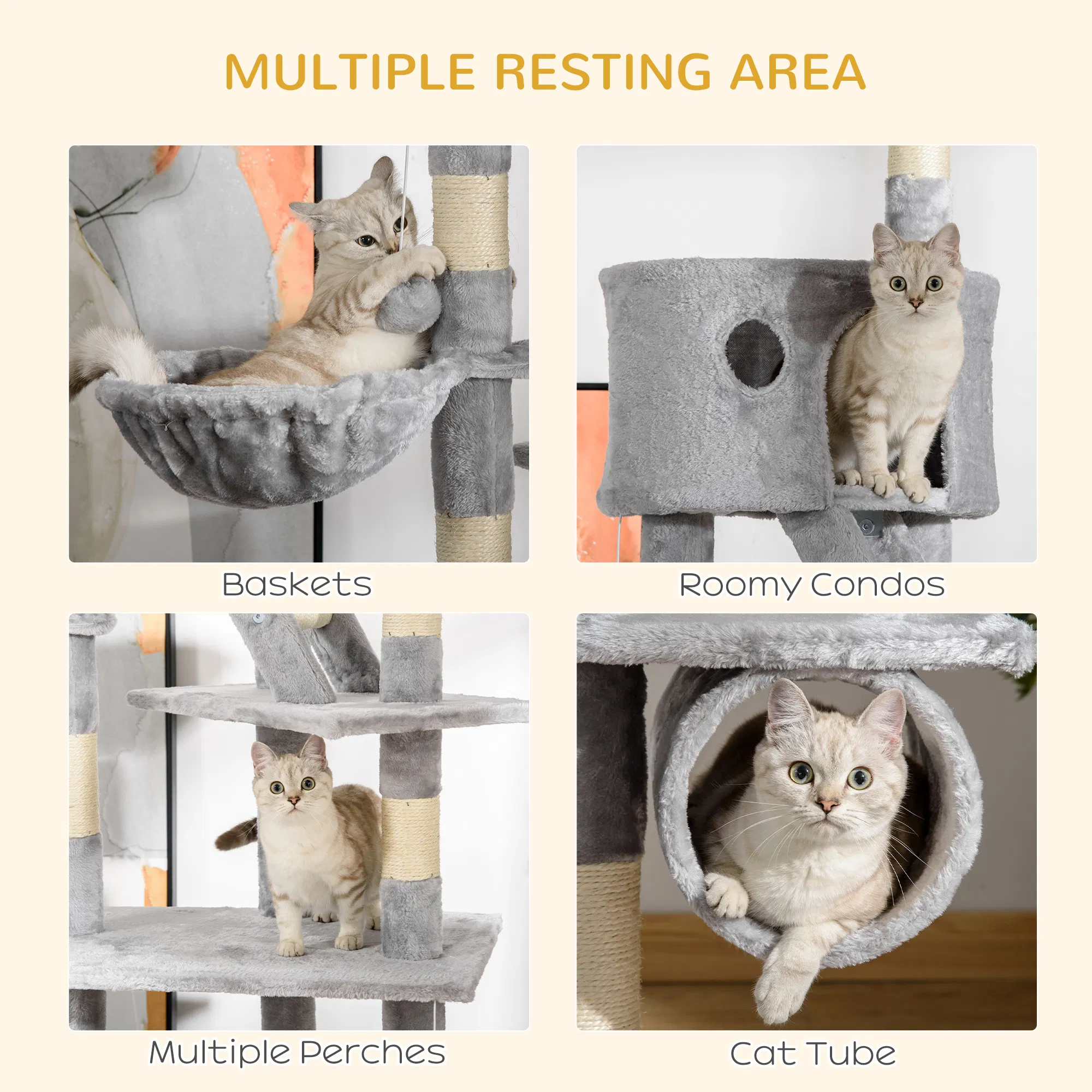 Wooden Cat House/Cat Trees /Cat Climbing Tower photo 2