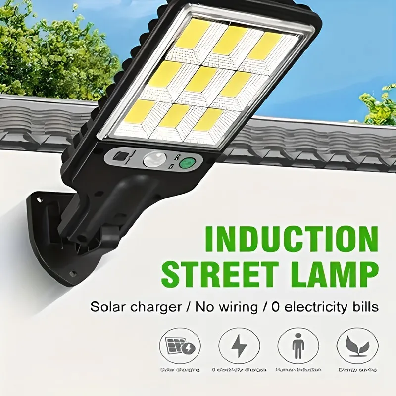 Multi-functional wall lamp, with high-color-rendering LED light source, soft and eye-friendly light, solar charging, adjustable brightness and angle photo 1