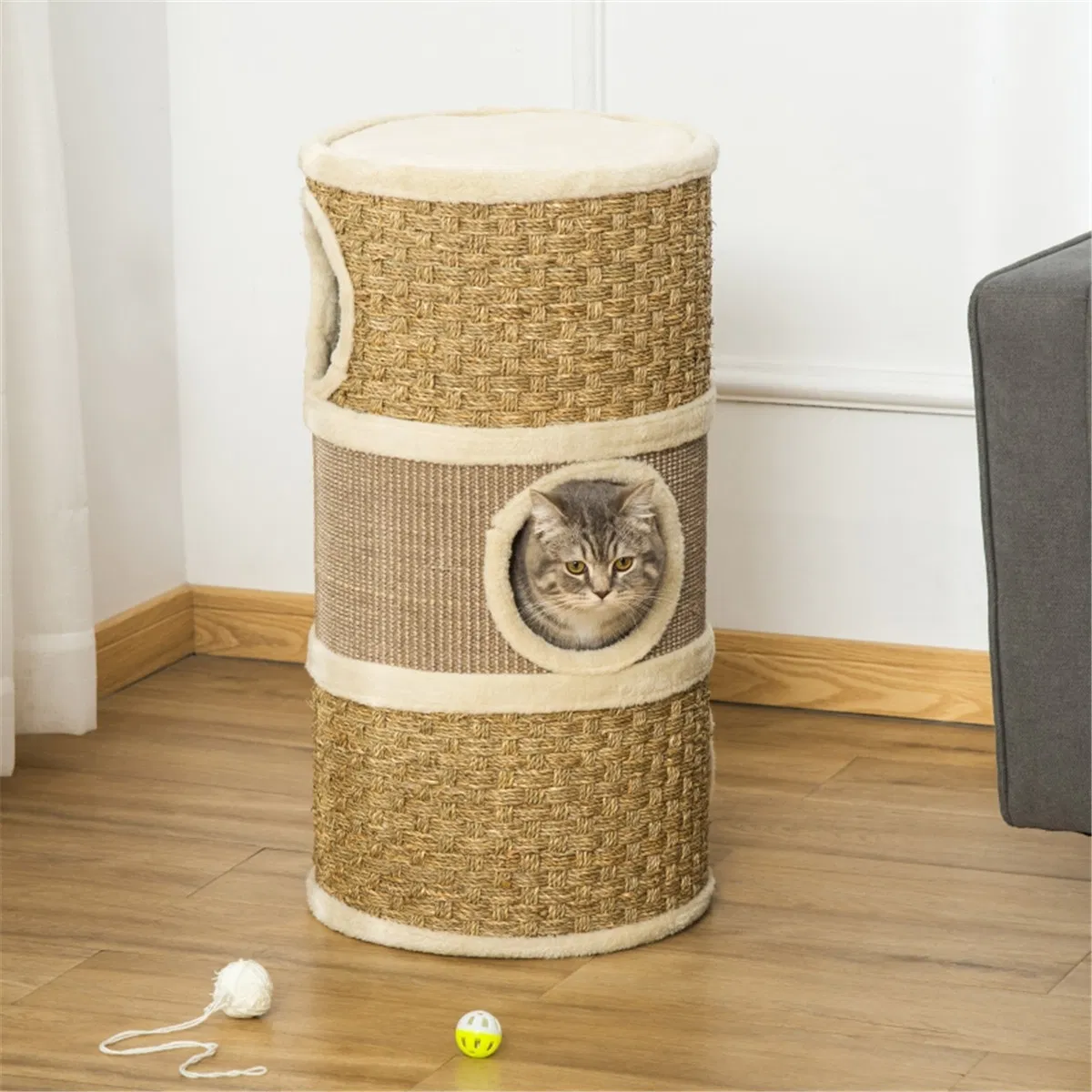Wooden Cat House/Cat Trees /Cat Climbing Tower ( Amazon Shipping)(Prohibited by WalMart) photo 1