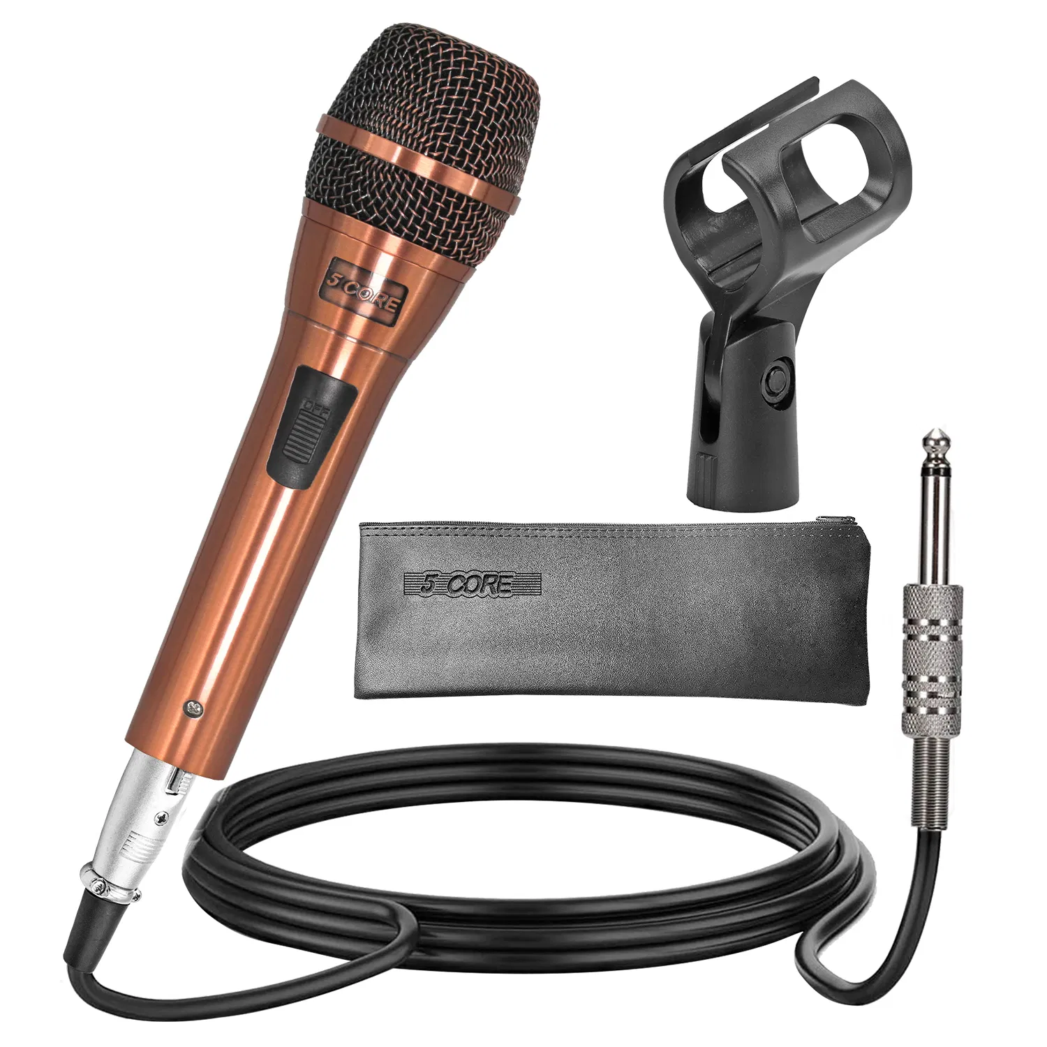 5Core Couple Karaoke Microphone Pair Handheld Dynamic XLR Mic for Him & Her Clear Sound Stylish Look photo 1