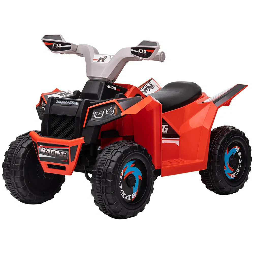 6V Quad Kids Electric Car with Wear-resistant Wheels, for Boys and Girls Aged 18-36 Months, Red photo 2