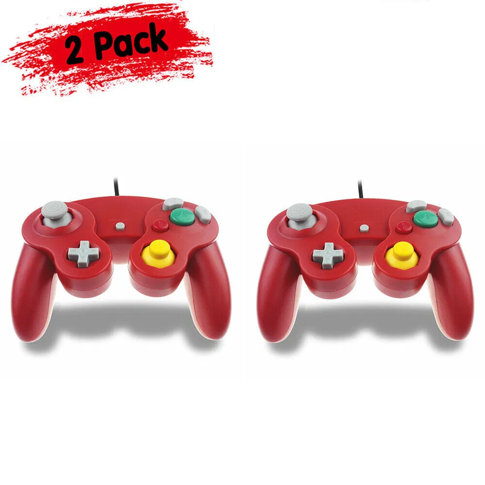 2 Pack Wired NGC Controller Gamepad for Nintendo GameCube GC & Wii U Console USA photo 8
