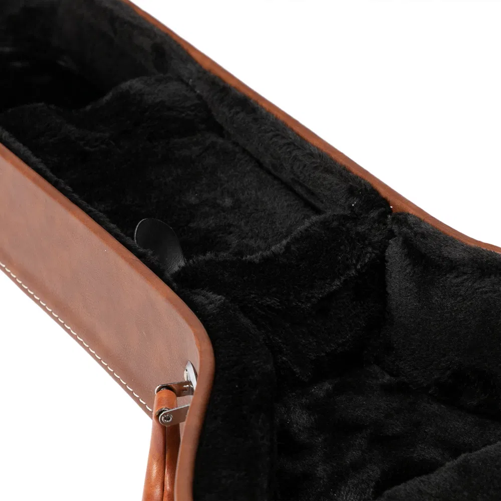 [Replace 13657298] Hard-Shell Electric Guitar Case for GLP Style Electric Guitar Bulge Surface Brown photo 2