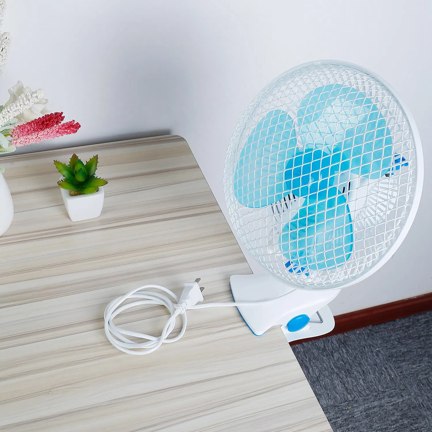 2 Speed Quiet Clip Fan, Auto Oscillation Personal Fan, Anti-Pinch Design Small Fan for Desk Wall Stroller Office Bedroom photo 4