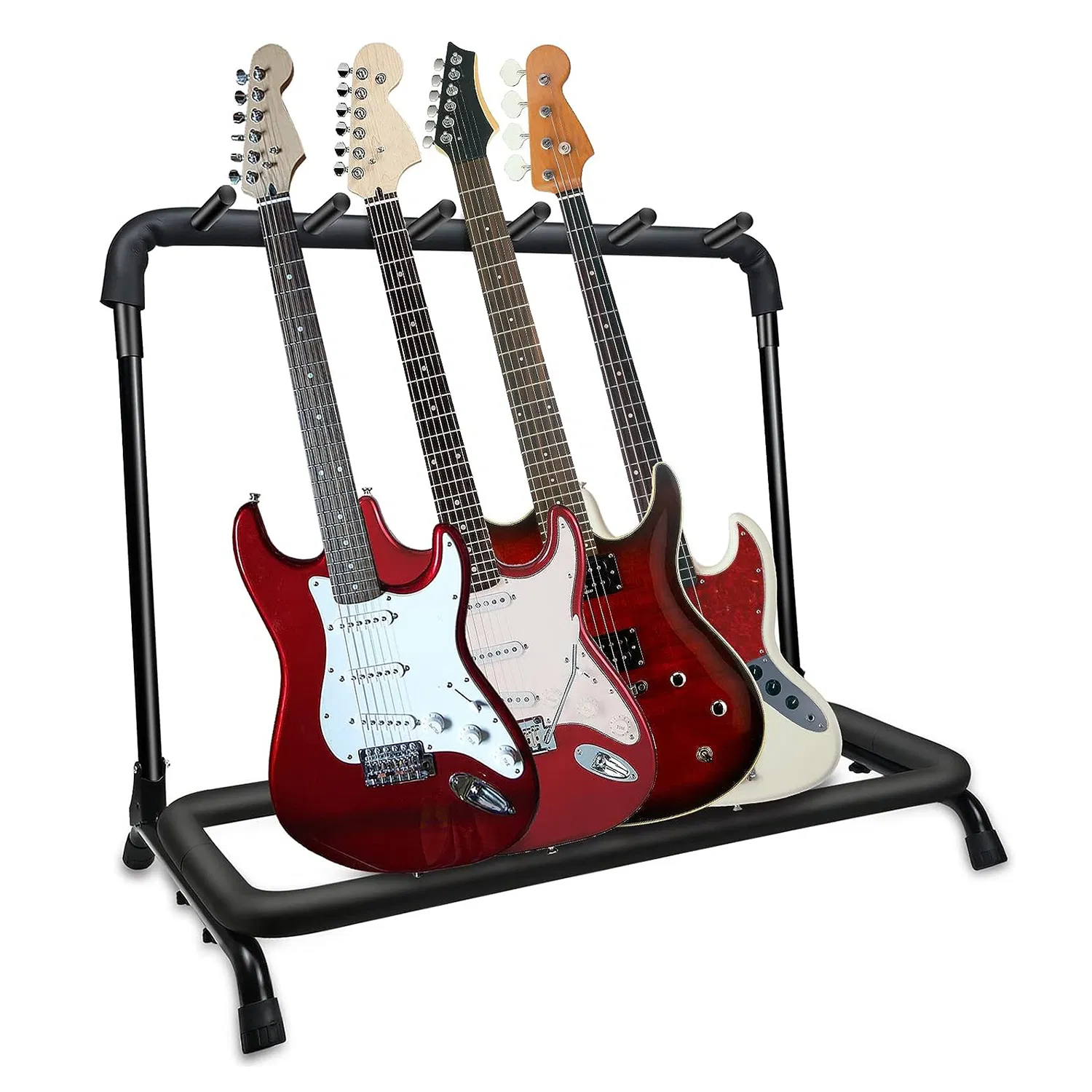 5 Core Guitar Rack 3 Slot Multi Guitar Stand Triple Display Floor Stand Safe Storage Foldable Portable for Electric Acoustic Flying V Guitars photo 1