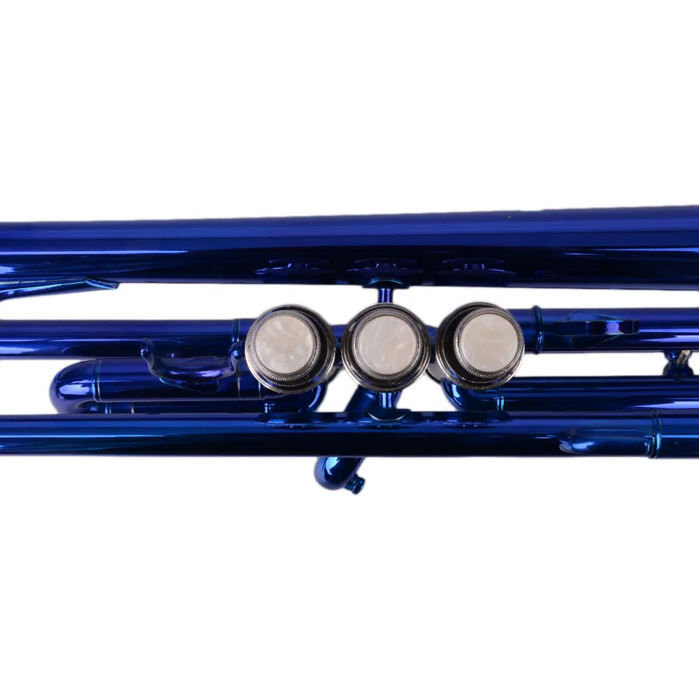 Brass B Flat Trumpet Gloves Set Blue photo 3