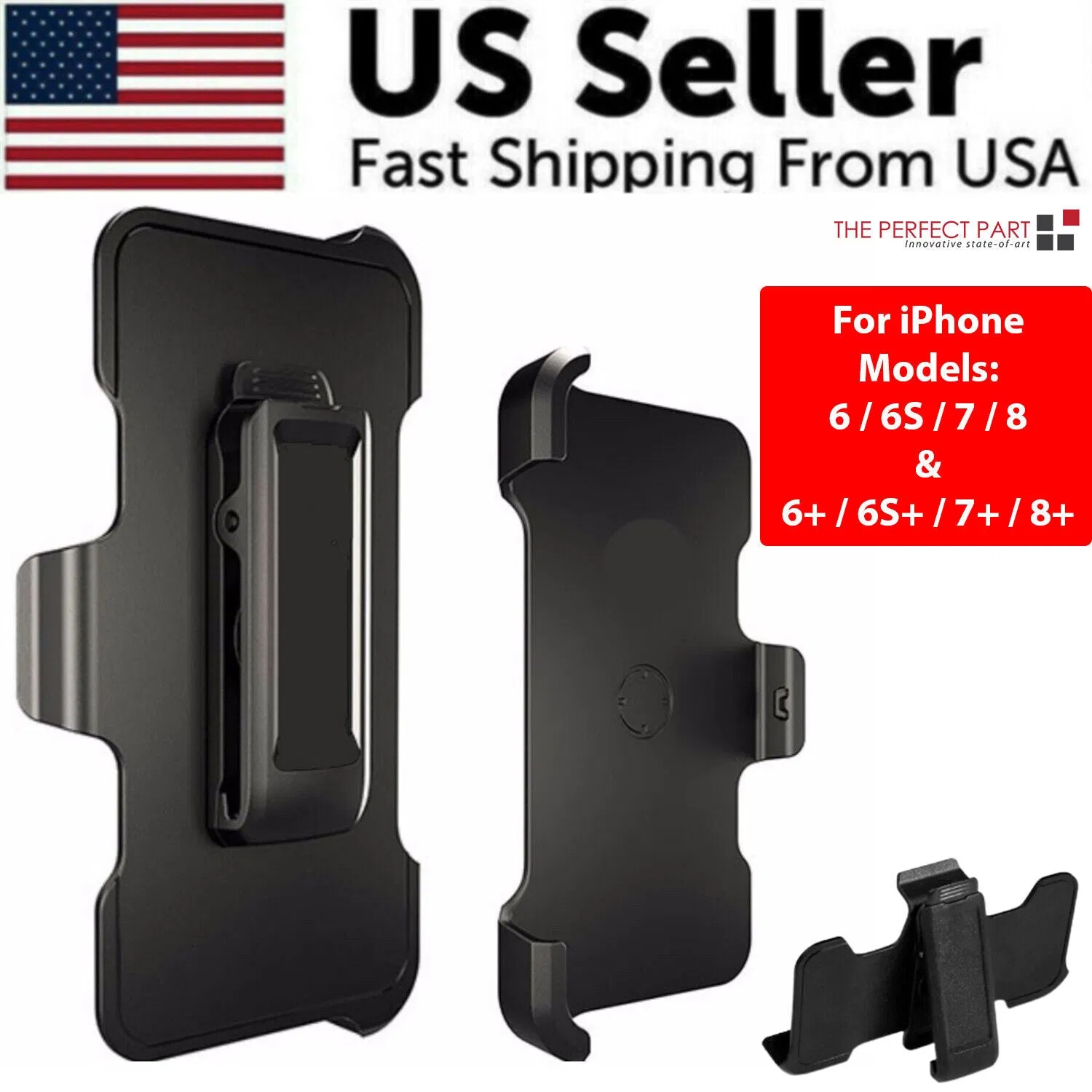 Belt Clip Holster Replacement For OtterBox Defender Case iPhone 6 6S 7 8 Plus + photo 4