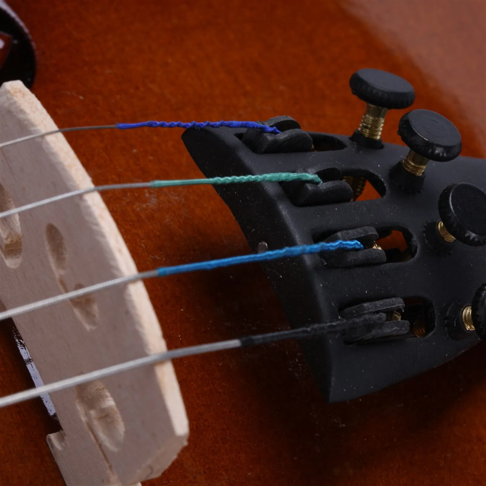 New 1/4 Acoustic Violin Case Bow Rosin Natural photo 7