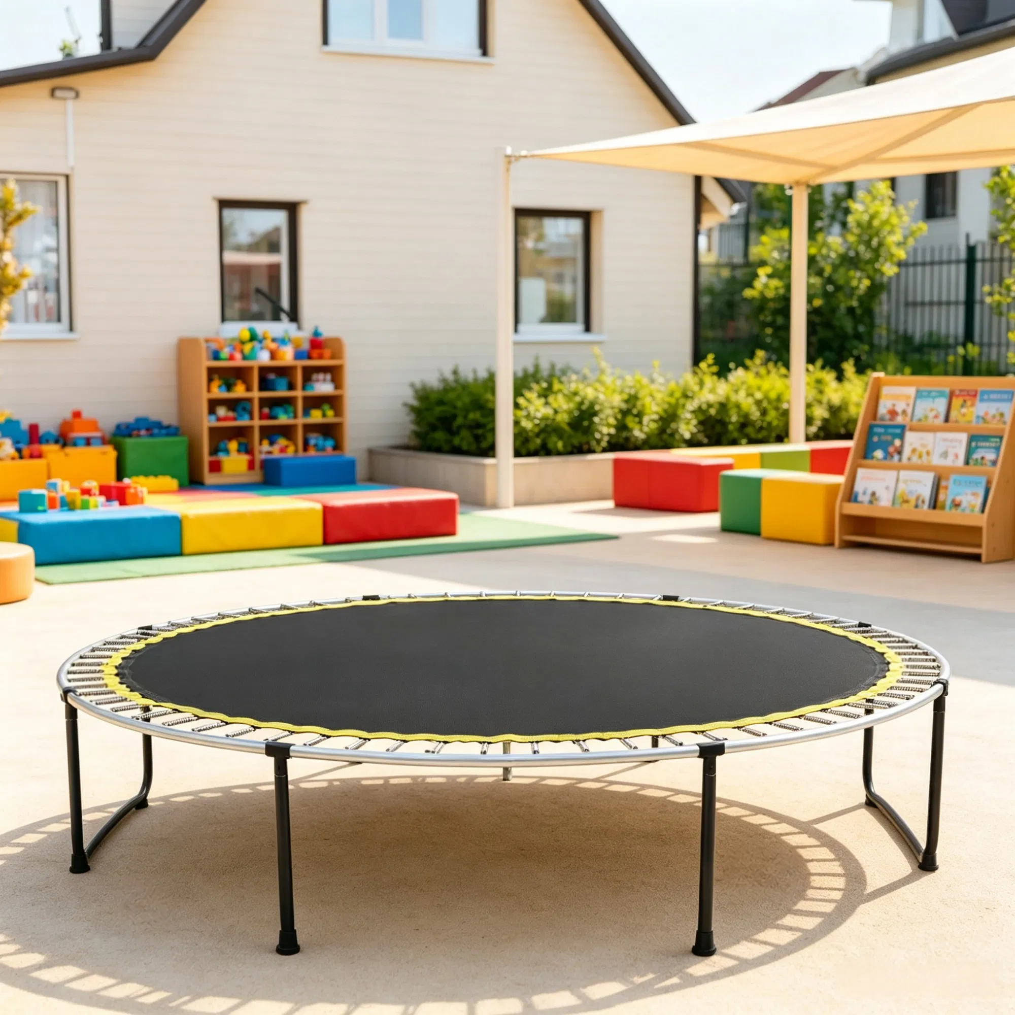 12ft Round Replacement Trampoline Mat, UV-Resistant Jumping Pad with V-Rings & Spring Tool (Fits 5.5" Springs)Only Trampoline Mat photo 5