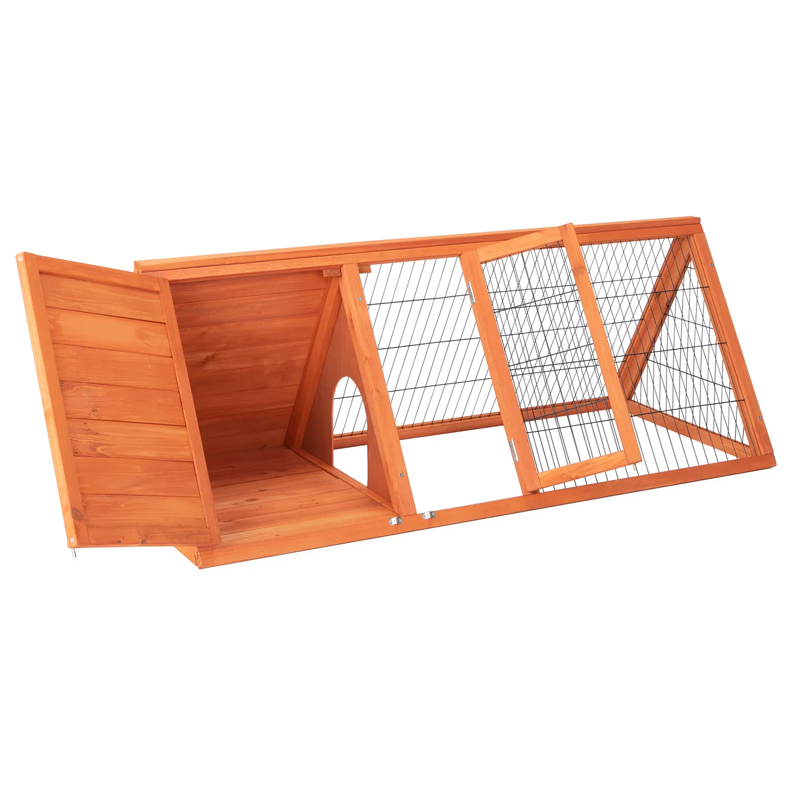50" Wooden Rabbit Guinea Pig Hutch Wooden Rabbit Guinea Pig House photo 4