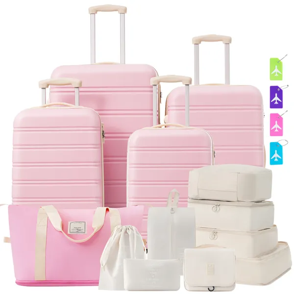 Hardshell Luggage Sets 4 pcs + Bag Spinner Suitcase with TSA Lock Lightweight-16"+20"+24"+28" Luggages photo 2