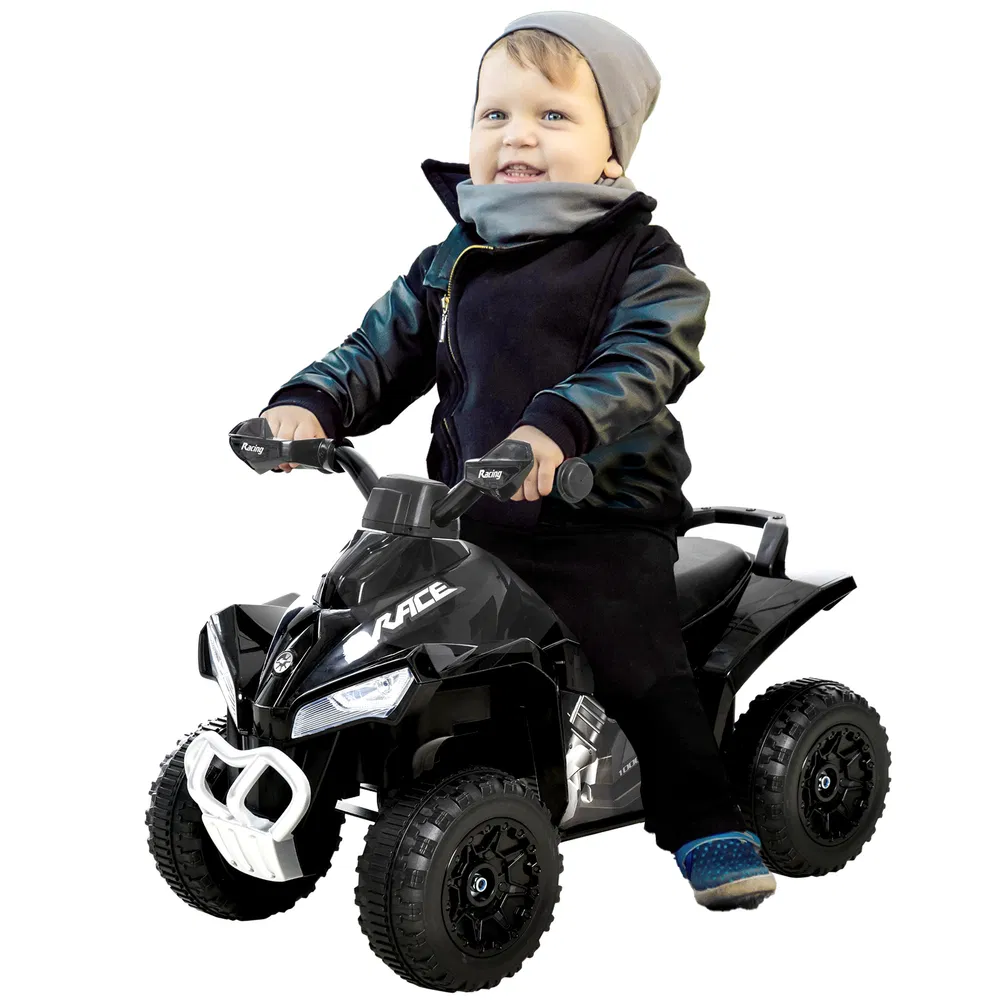 No Power 4 Wheels Ride on Toy for Kids, Foot To Floor Slider Toddler Ride-on Car with Music, Lightening, for 18-36 Months Black photo 7