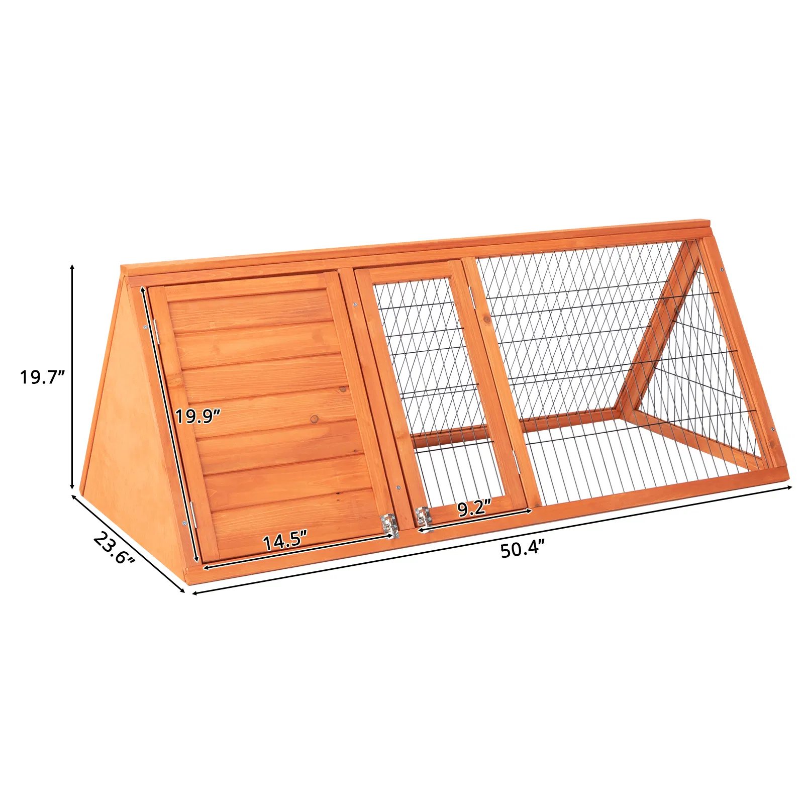 50" Wooden Rabbit Guinea Pig Hutch Wooden Rabbit Guinea Pig House photo 8