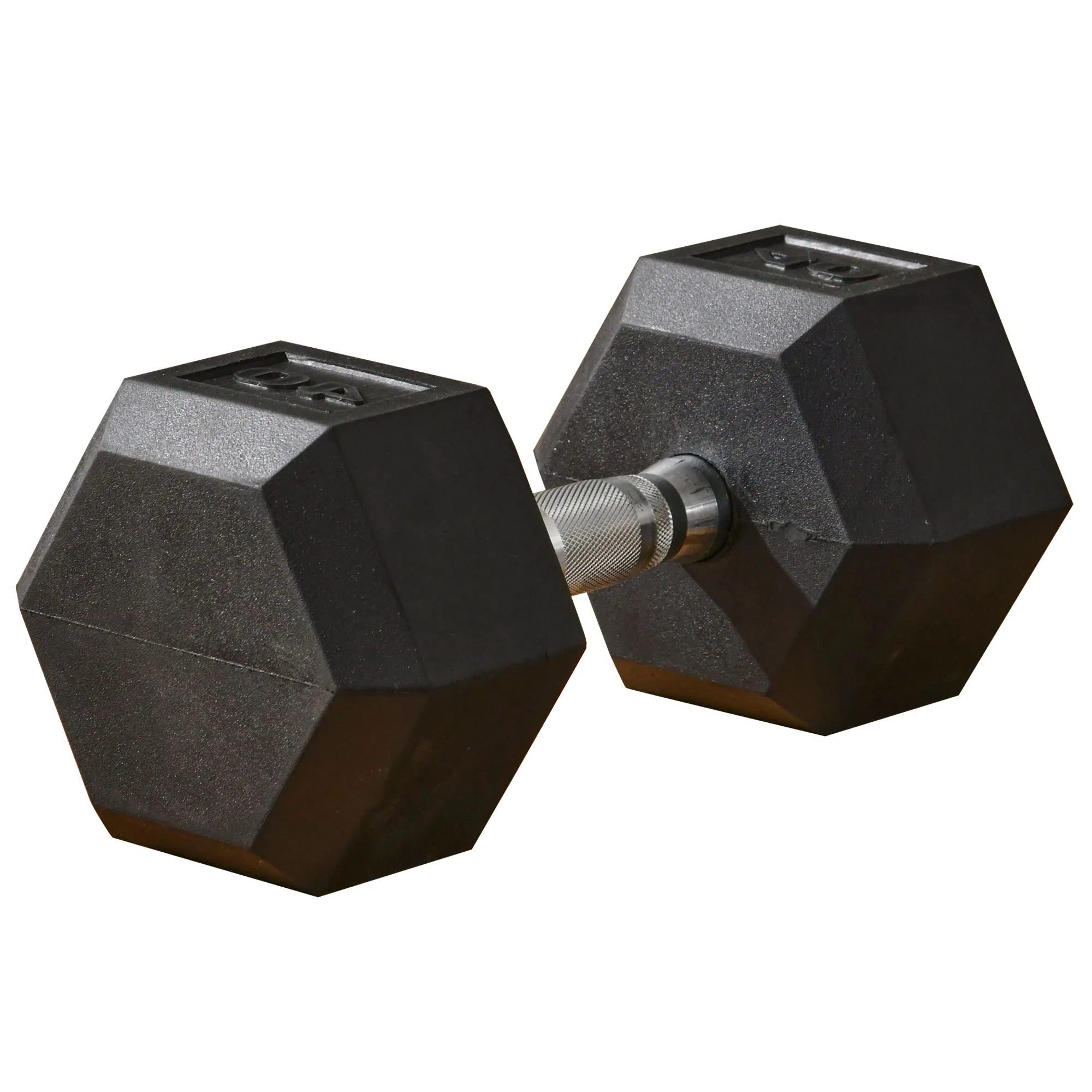 40lbs Rubber Hex Dumbbells Weight Dumbbell Hand Weight Barbell for Body Fitness Training for Home Office Gym, Black photo 1