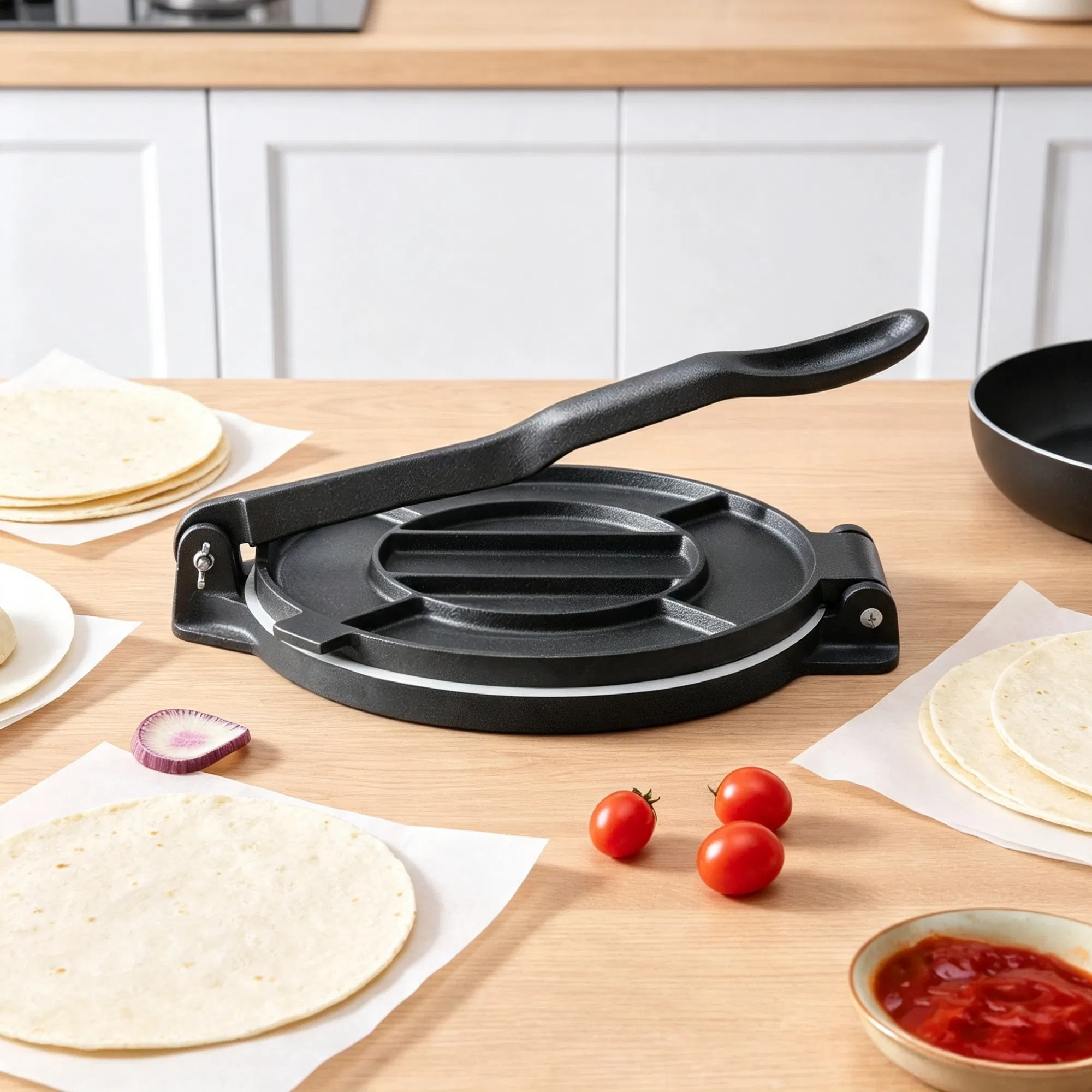 10-Inch Cast Iron Tortilla Press photo 1