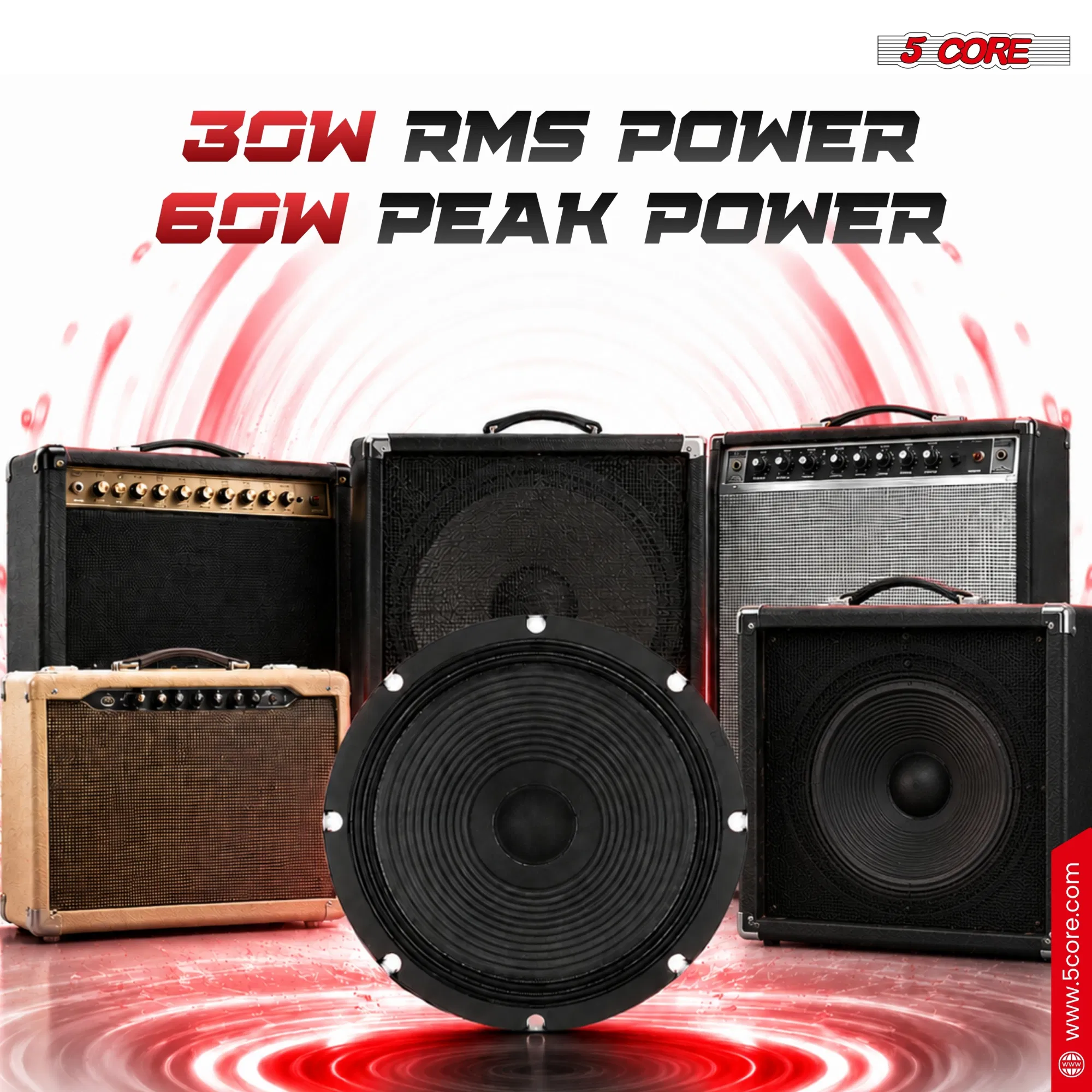 5Core 10" Guitar Speaker 300W 4/8/16 Ohm 40Oz Magnet 2" VC Amplifier Cabinet Driver photo 5