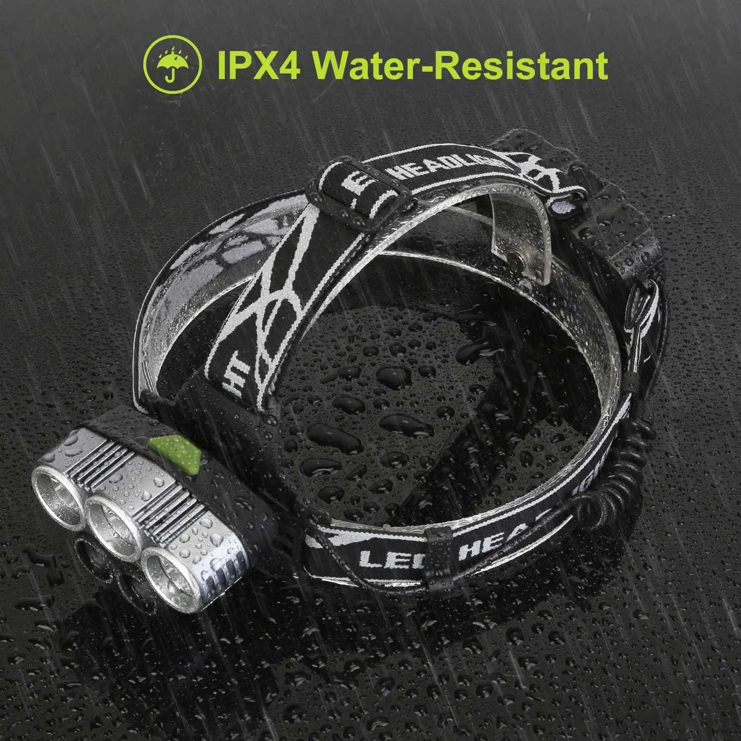 Rechargeable Headlamp 20000 Lumen LED Headlight 6 Modes Headlamp Flashlight for Camping Cycling Hiking Hunting Emergency photo 1