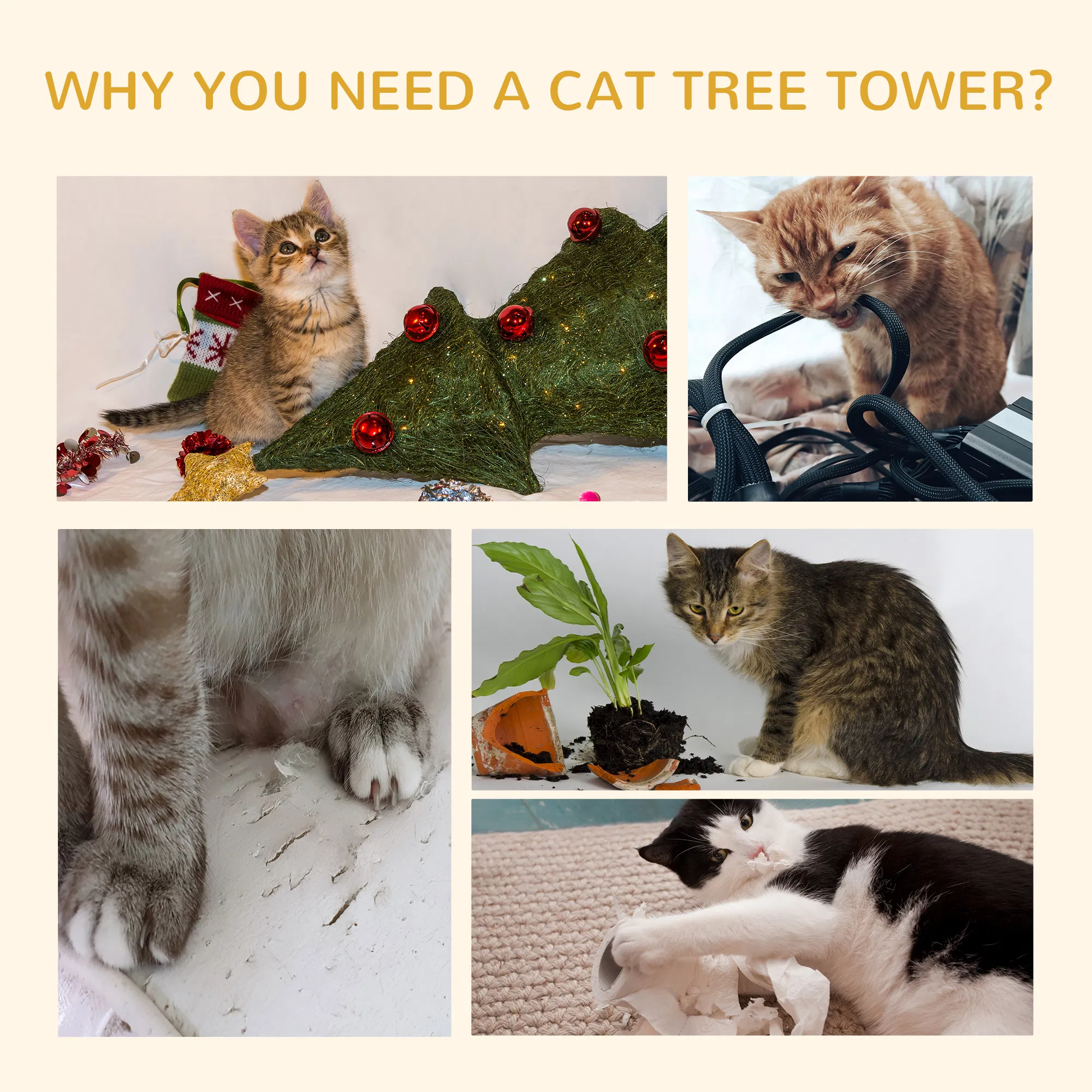 Wooden Cat House/Cat Trees /Cat Climbing Tower photo 5
