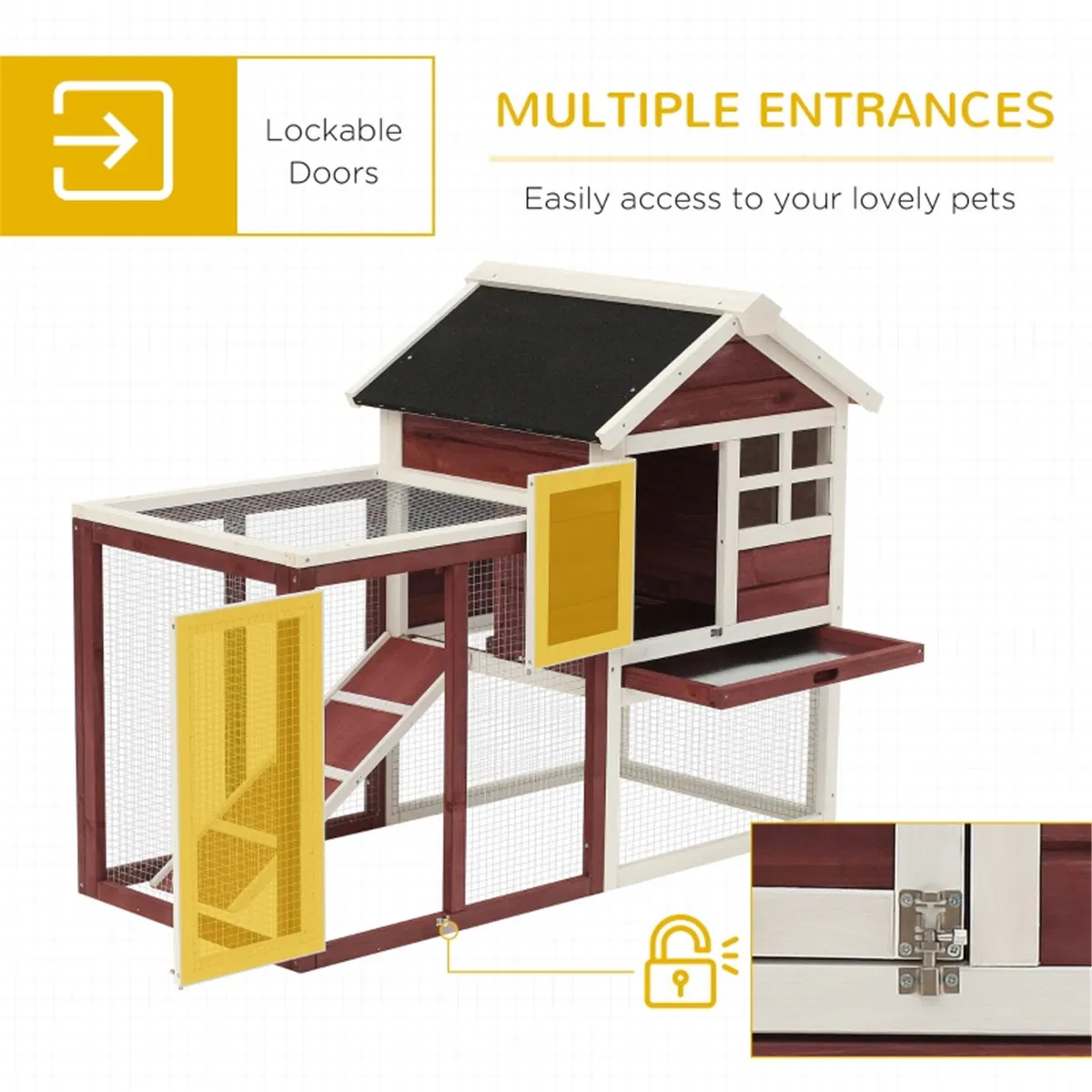 Small Animal Cage /Rabbit Hutch ( Amazon Shipping)(Prohibited by WalMart) photo 6