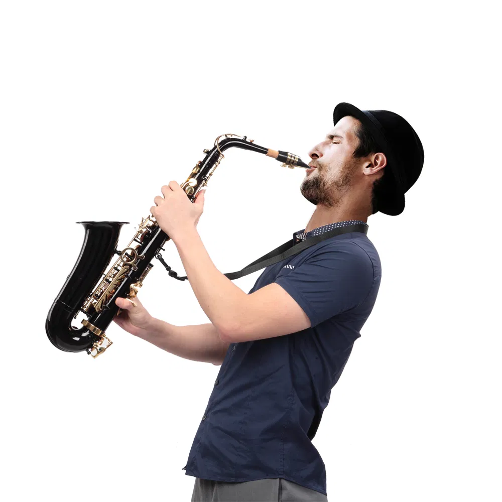 [Do Not Sell on Amazon] Alto Saxophone E-Flat Alto SAX Eb with 11reeds, case,carekit, Black Color for Students and Beginners photo 8