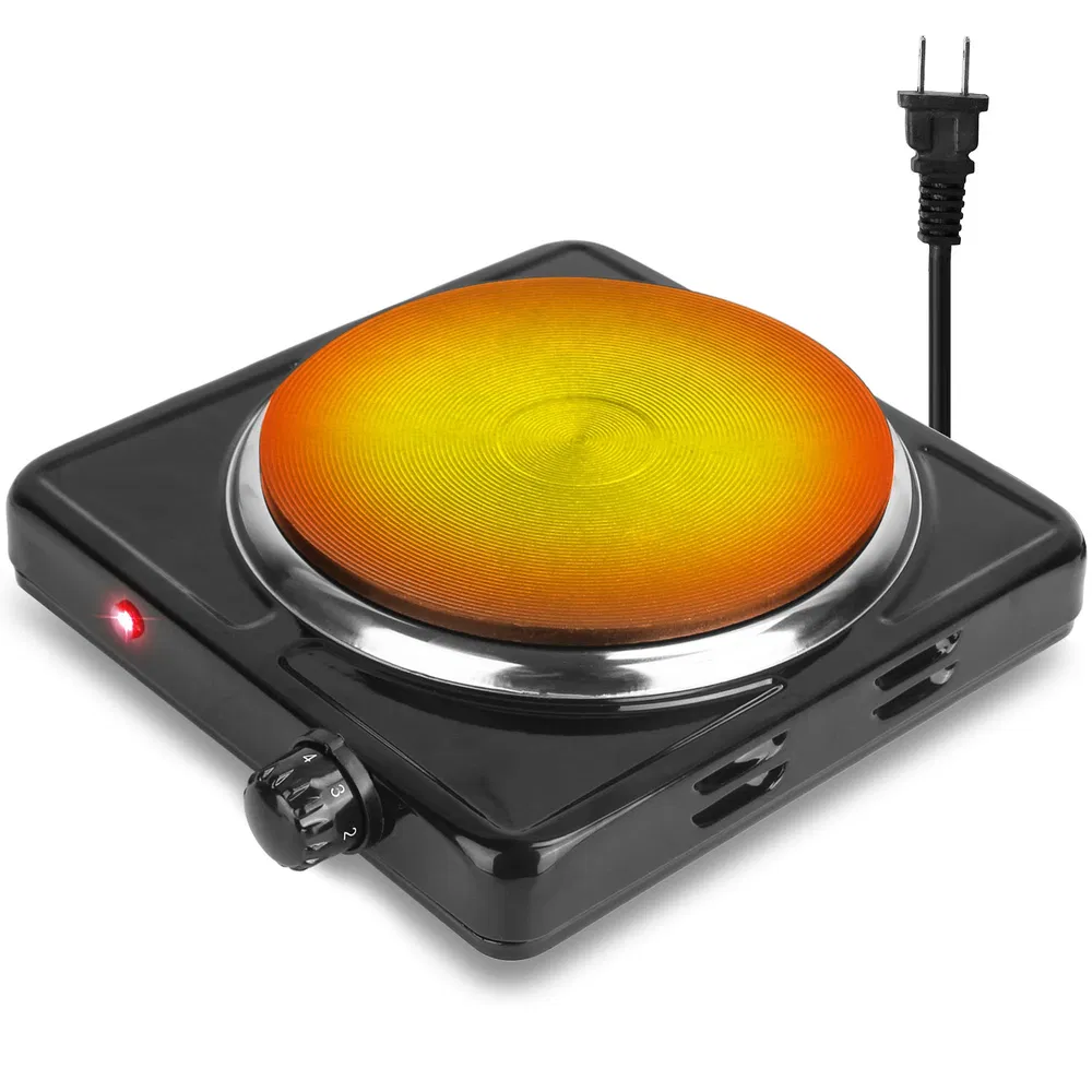 1500W Electric Single Burner Portable Heating Hot Plate Stove Countertop RV Hotplate with Non Slip Rubber Feet 5 Temperature Adjustments photo 2