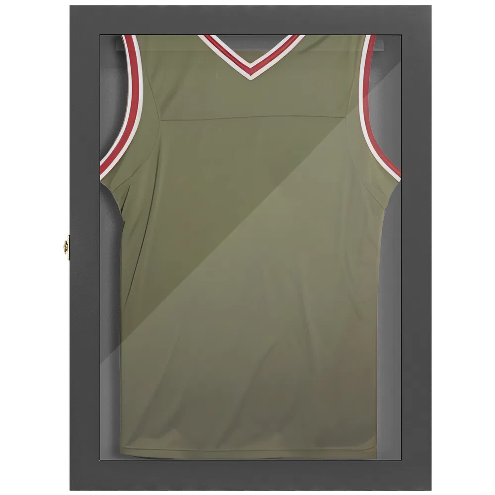 28" x 35" Hockey Jersey Frame, Jersey Shadow Box for Basketball Football Baseball, Black photo 2