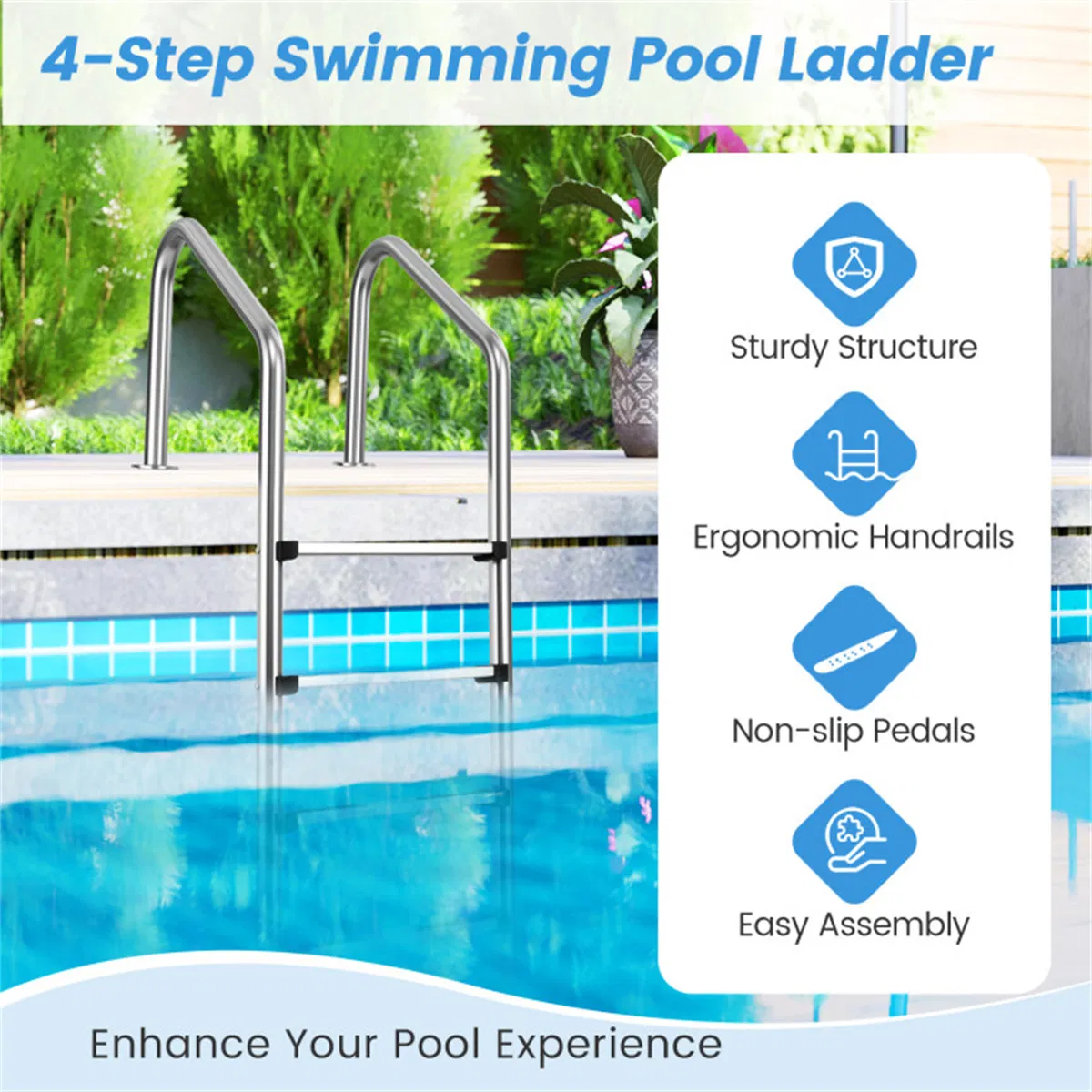 Stainless Steel Swimming Pool Ladder photo 8