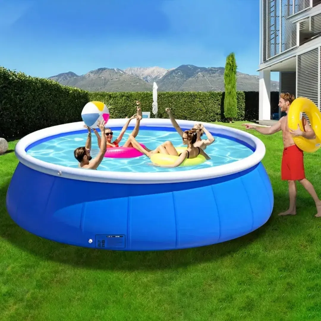 Inflatable swimming pool 244*63 butterfly inflatable coil mesh pool photo 3