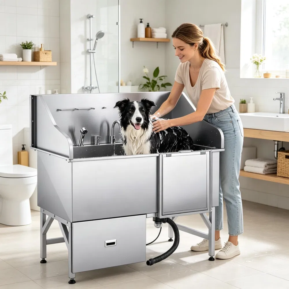 Stainless Steel Dog Washing Station photo 1