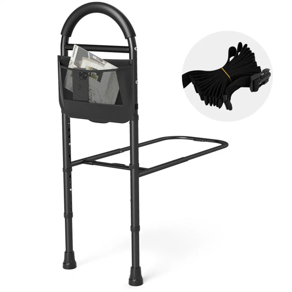Height Adjustable Bedside Safety Rail, Tool-Free Assembly Bed Assist Bar with Anti-Slip Legs for Elderly Adults photo 2