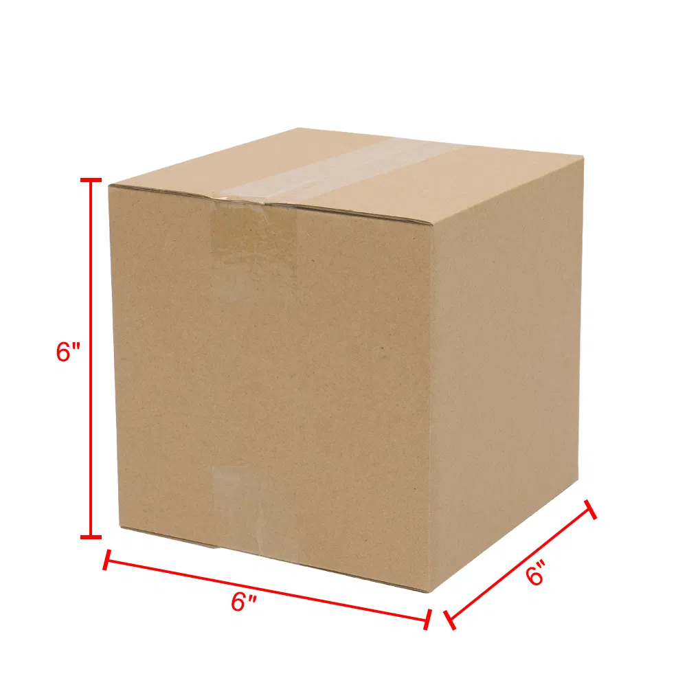 100 Corrugated Paper Boxes 6x6x6"(15.2*15.2*15.2cm)Yellow photo 7