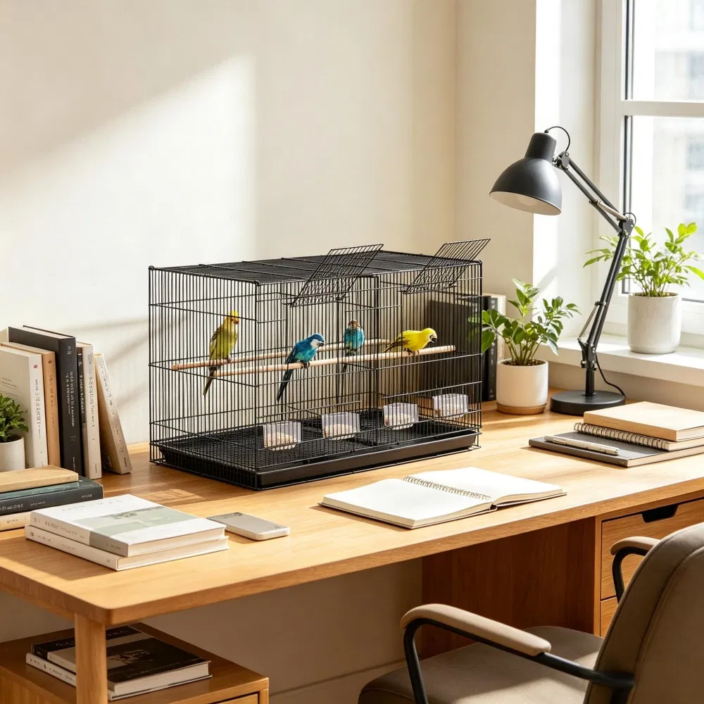Bird Cage with Easy to Clean 760 X 460 X 455 Mm photo 2