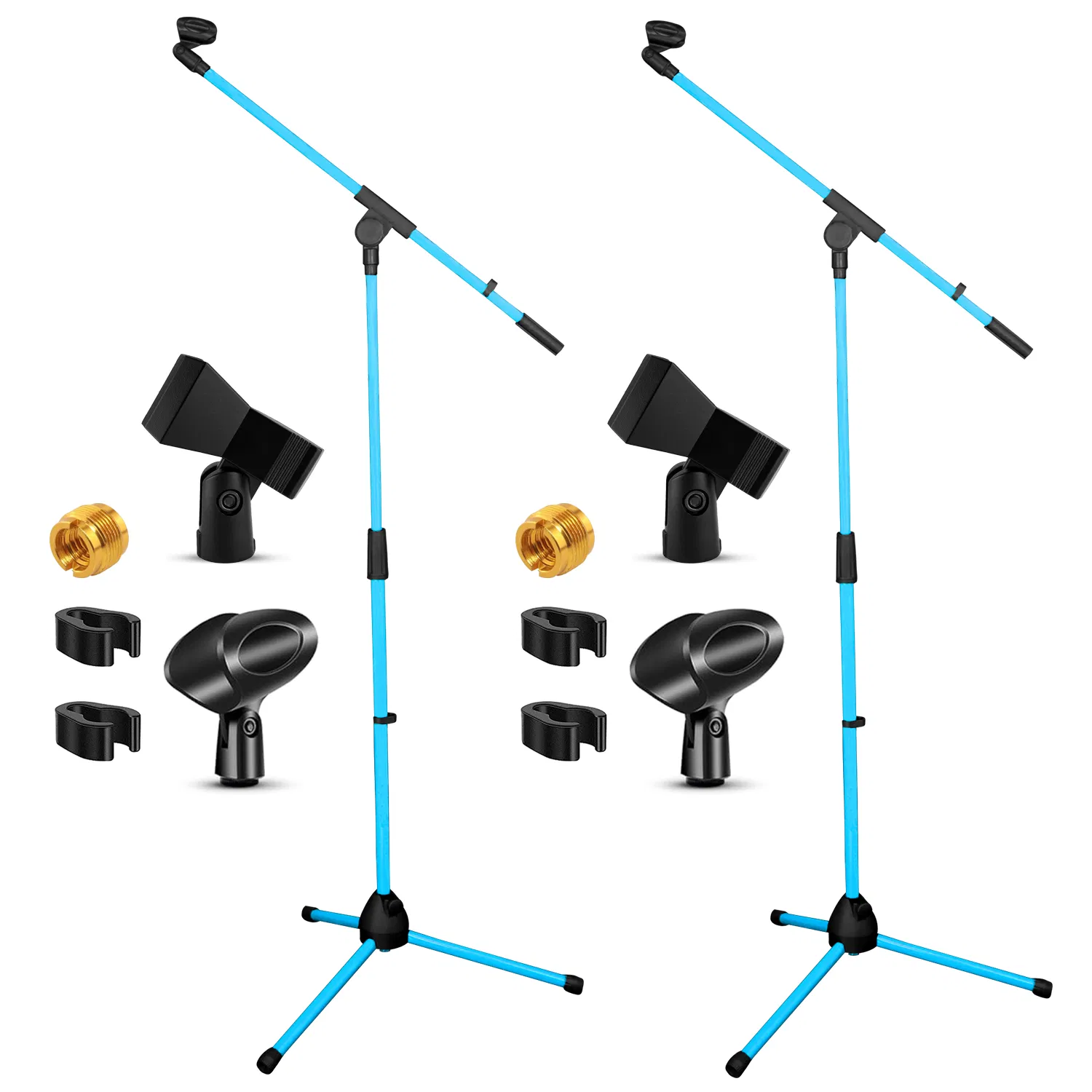 5 Core Tripod Mic Stand Floor 2Pcs Adjustable 18 to 72 Inches Sturdy Boom Arm Holder Microphone Stands Pedestal Para Microfono for Singing photo 1
