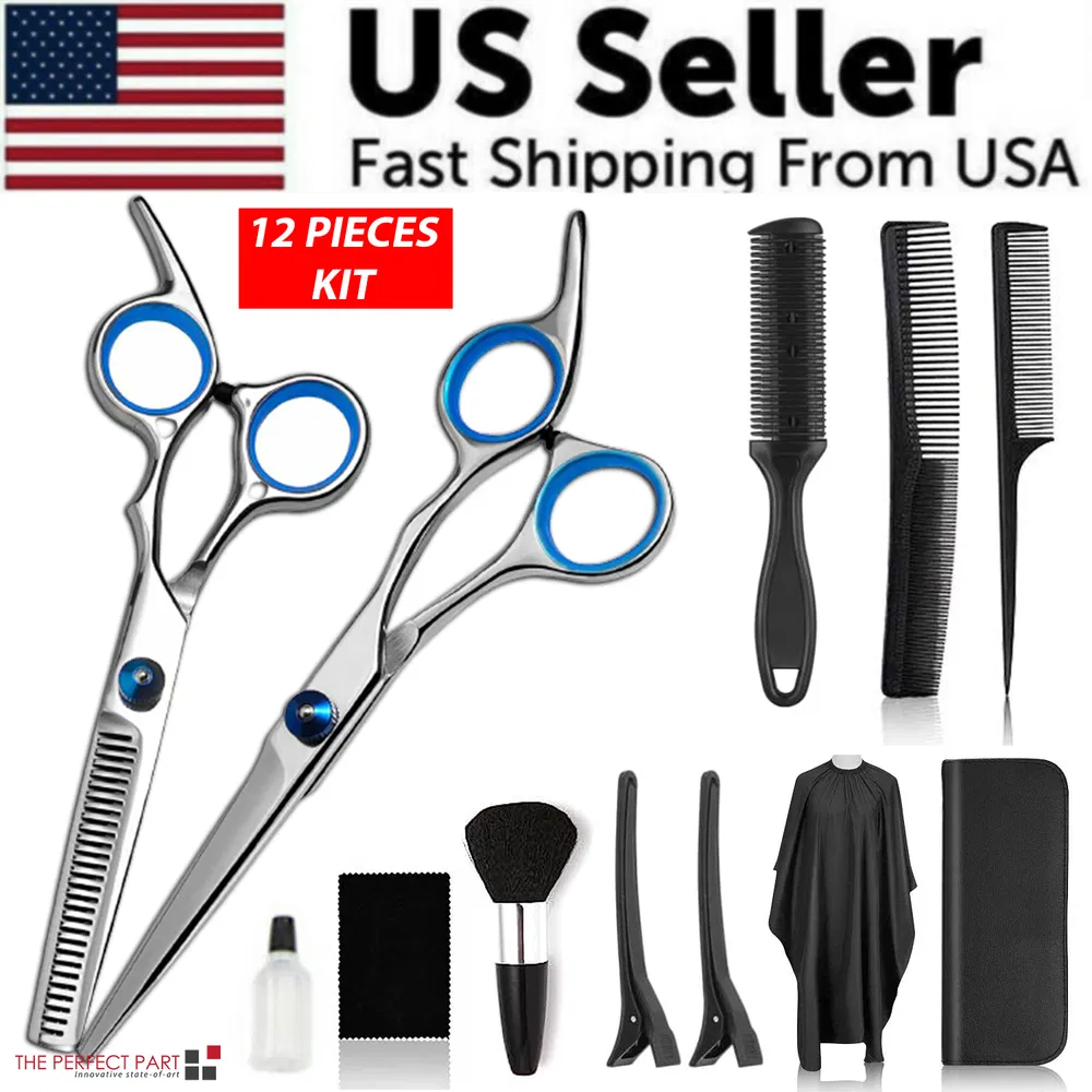 Professional Hair Cutting Thinning Scissors Barber Shears Hairdressing Salon Set photo 2