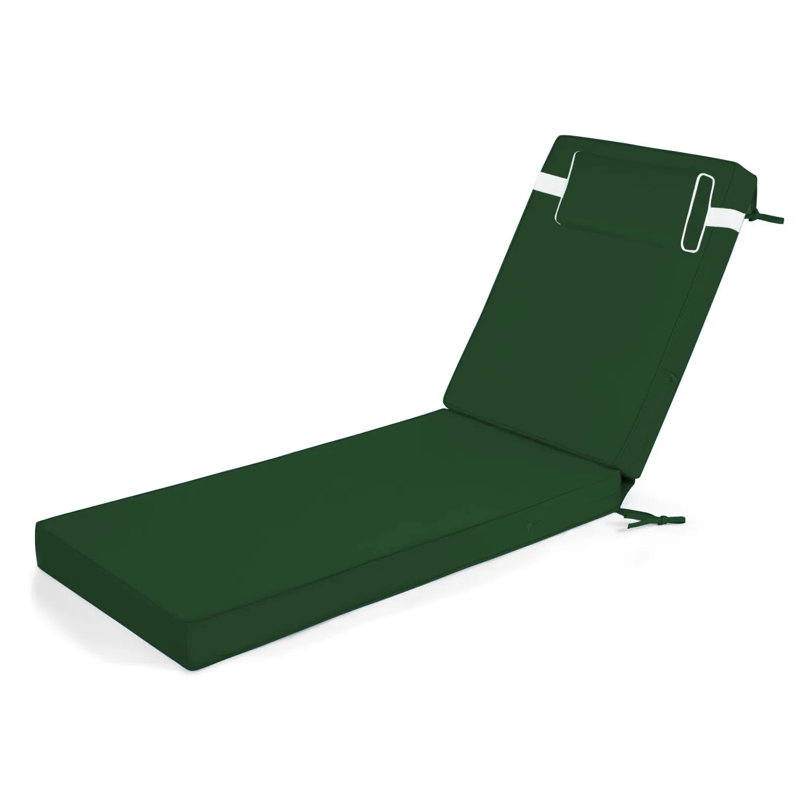 Outdoor Chaise Lounge Cushion, 72 in. x 21 in. x 3 in. Waterproof Fade-Resistant Patio Chair Pad for Pool Beach photo 1