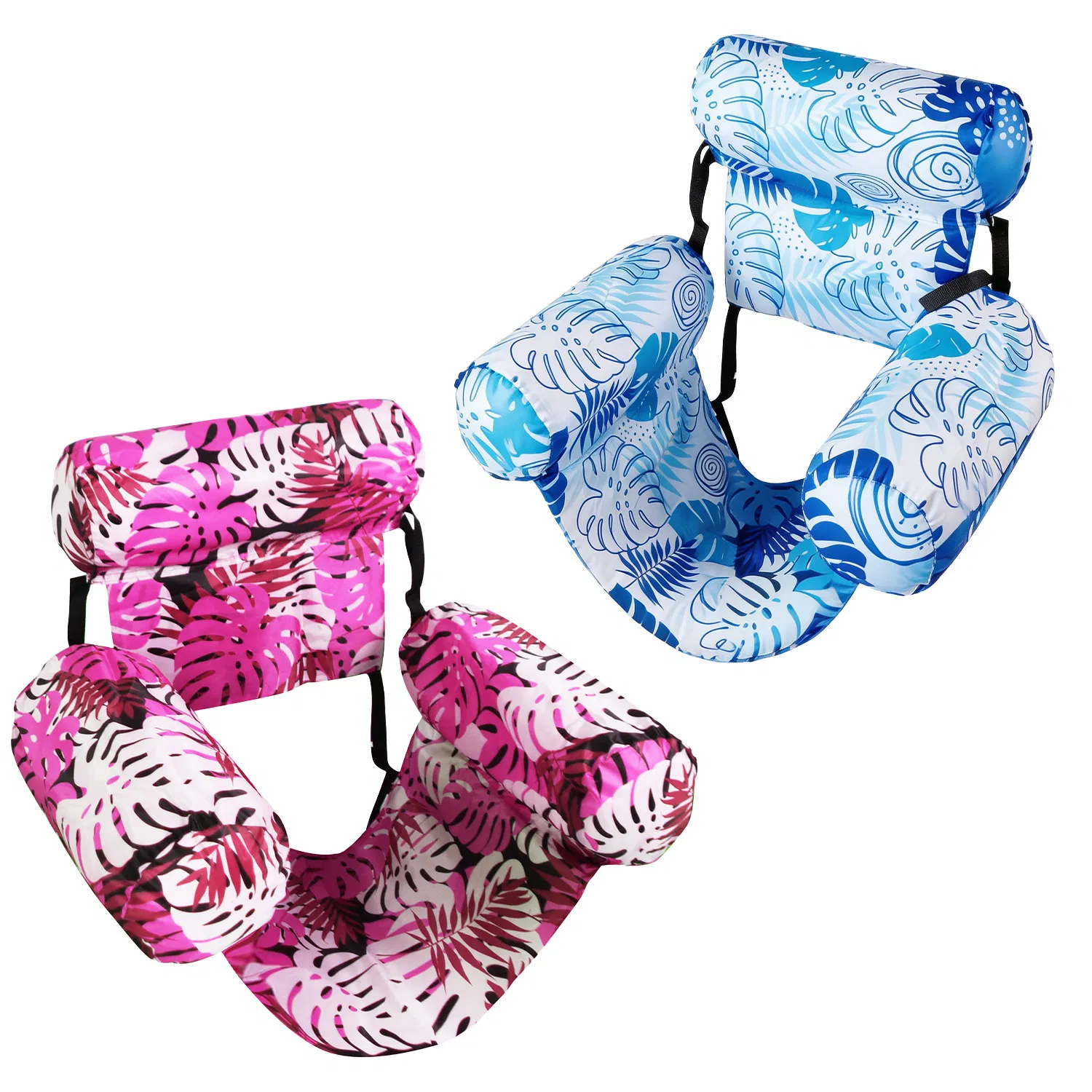2 Pack Inflatable Pool Floats for Adult Inflatable Hammocks Floating Lounge Chairs for Party Summer Water Beach Lake Fun photo 5