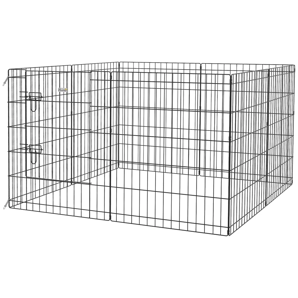 30inch Foldable Metal Exercise Pet Playpen Yard Dog Puppy Kennel Cage 8 Panel photo 2