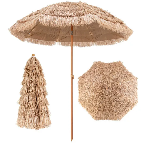 7.2 foot portable beach umbrella with adjustable tilt photo 1