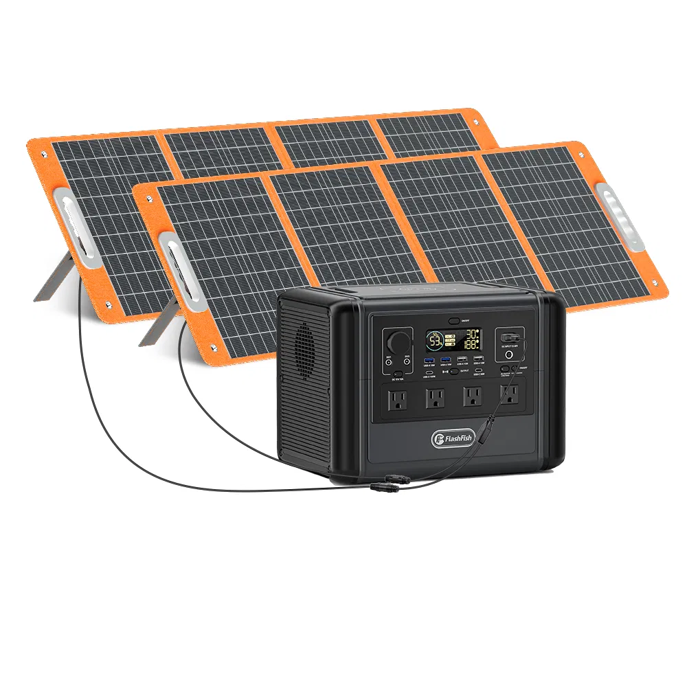 FF Flashfish 1200W Portable Power Station, 768Wh LiFePO4 High-capacity Solar Generator, Power Battery Backup With 4*AC Outputs And 6*USB Outputs, Suitable For RV Travel, Home Emergencies, Backyard Gar photo 1